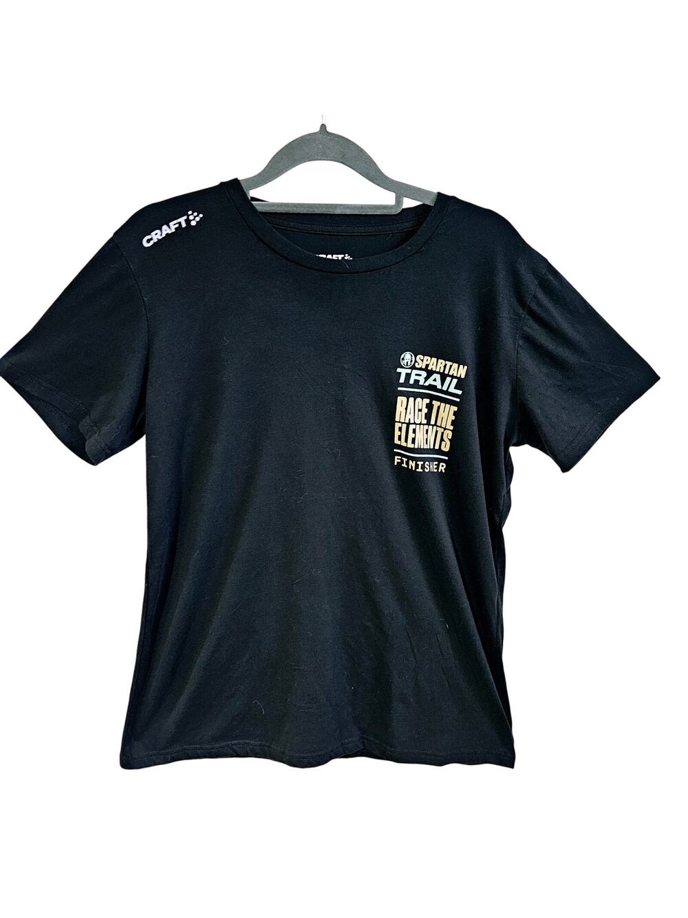 Women's Size XL Spartan Trail Race Tee Shirt Black Event Finisher Workout